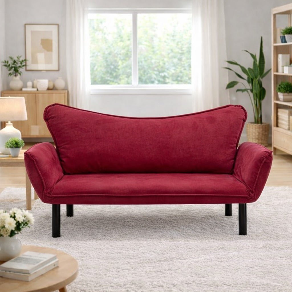 2-seater sofa bed Chatto Maroon