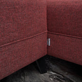 Corner sofa with sleeping function BELEN Claret Red