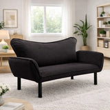 2-seater sofa bed chatto black