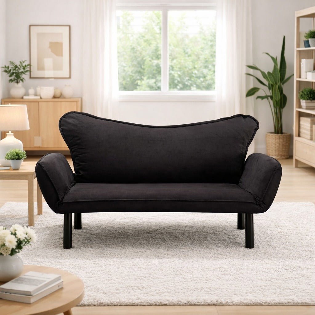 2-seater sofa bed chatto black