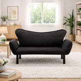 2-seater sofa bed chatto black