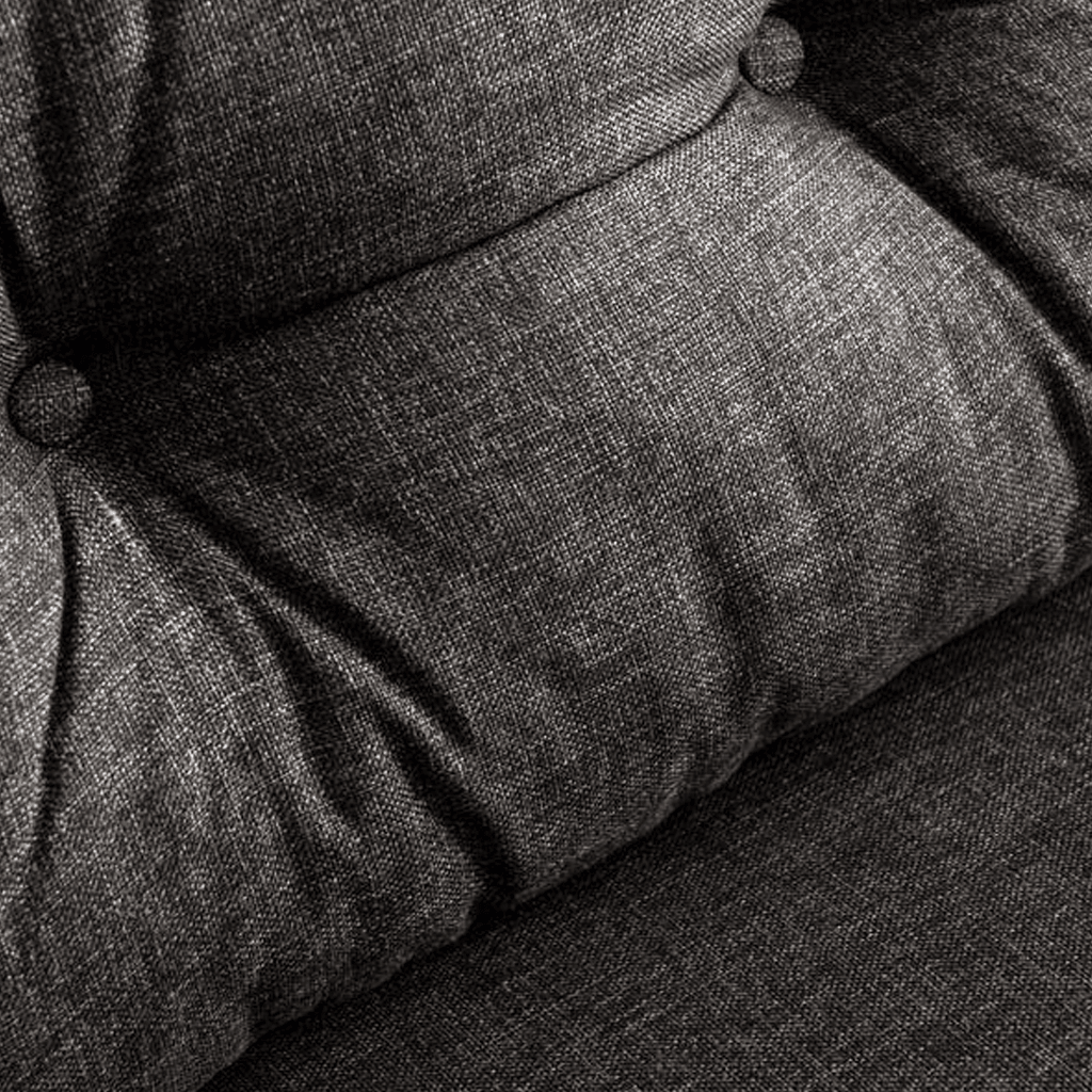 Sofa bed anthracite fabric 2-seater - Sando