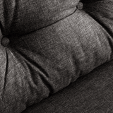 Sofa bed anthracite fabric 2-seater - Sando