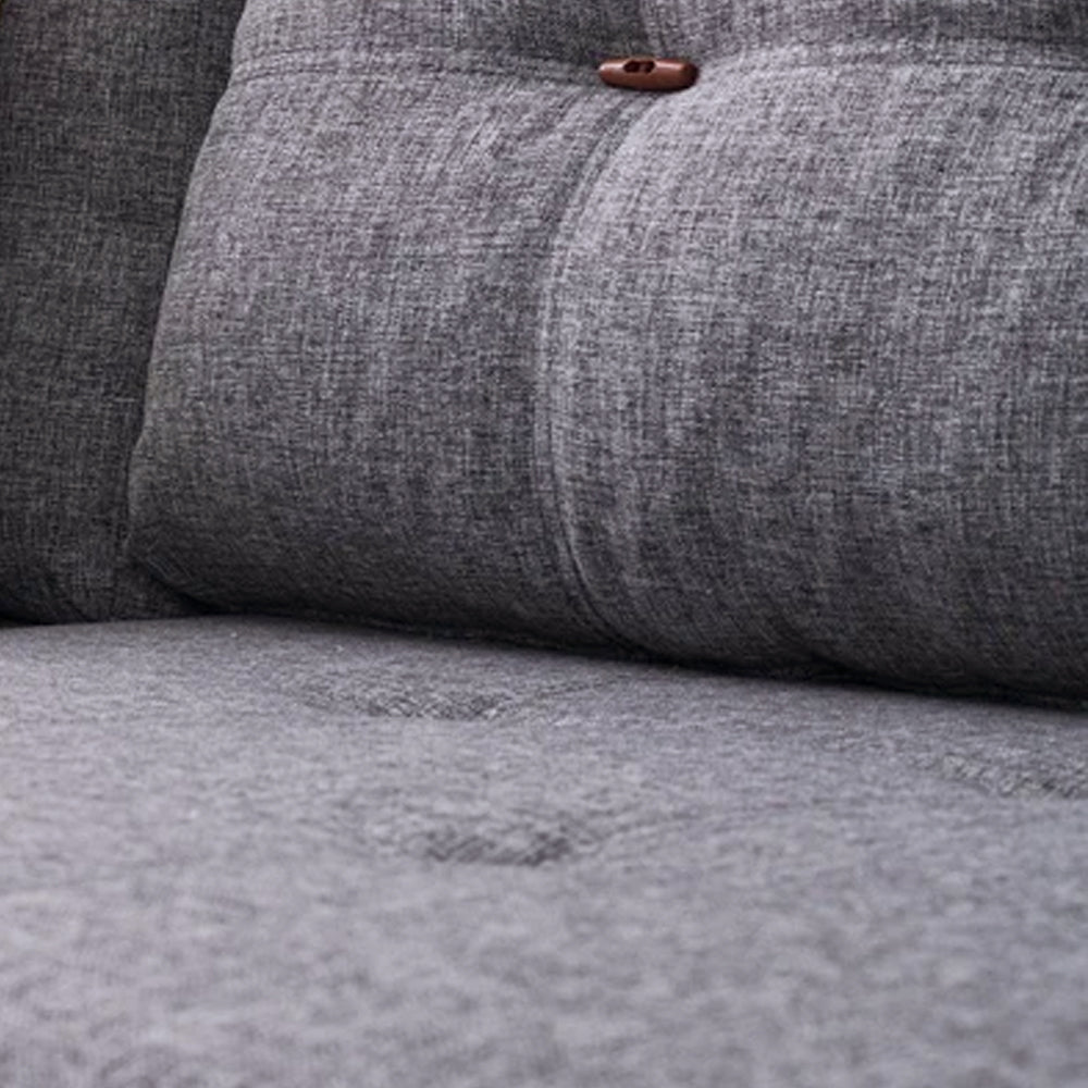 Corner sofa with sleeping function left manama gray