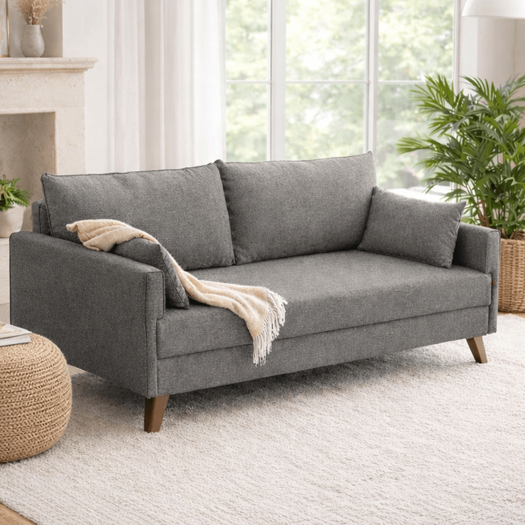 3-seater sofa bed Bella Gray