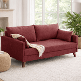 3-seater sofa bed Bella Claret Red
