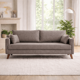 3-seater sofa bed Bella Bruin