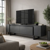 TV Cabinet Anthracite Yildiz 180x50x30 - Black Frame