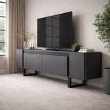 TV Cabinet Anthracite Yildiz 180x50x30 - Black Frame