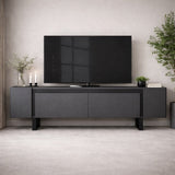 TV Cabinet Anthracite Yildiz 180x50x30 - Black Frame