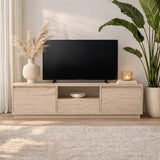TV Cabinet Beige Melamine Flare 42x160x29.5 cm 