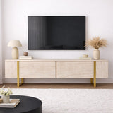 TV Unit Beige Melamine Fouden Frame Blitz 50x180x29.5 cm 