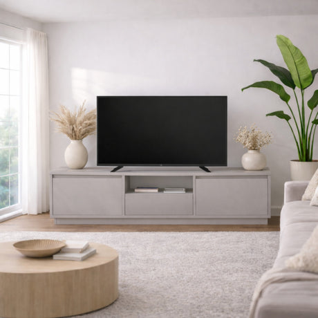 TV Furniture Gray Melamine Flare 42x160x29.5 cm 