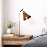 Table lamp Bronze-colored Metal Crimson 