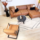 Tiger Industrial Leather Armchair Cognac