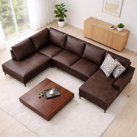 You Corner Sofa Left Porto Brown 