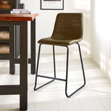 Industrial Bar Stool Green Mark PU - Seat Height 65 cm - Without Arms