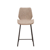 Beau Bar Stool Beige Chenille Fabric - 67 cm Seat Height - Without Armrests