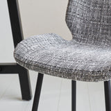 Beau Bar Stool Light Gray Chenille Fabric - 67 cm Seat Height - Without Armrests