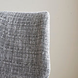 Beau Bar Stool Light Gray Chenille Fabric - 67 cm Seat Height - Without Armrests