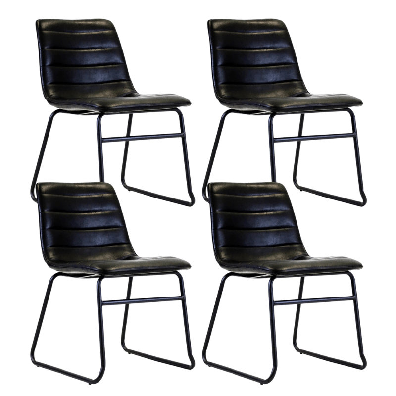 Mark Industrial Dining Chair Black