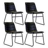 Mark Industrial Dining Chair Black