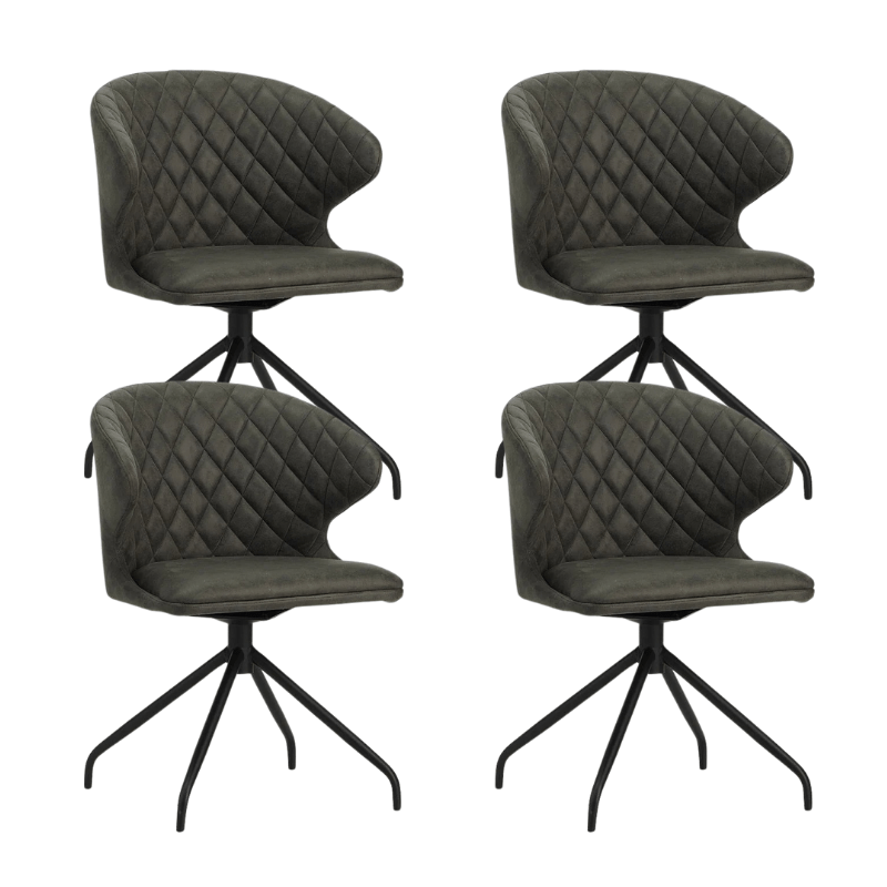 Swivel Dining Chair Eloi Anthracite