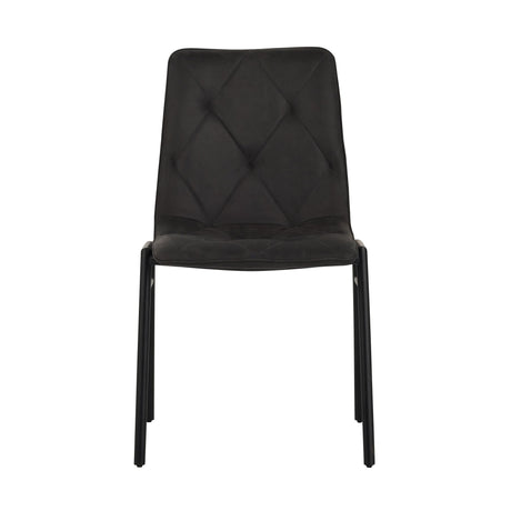 Dining Chair Noan Microfiber Anthracite - Without Armrests 
