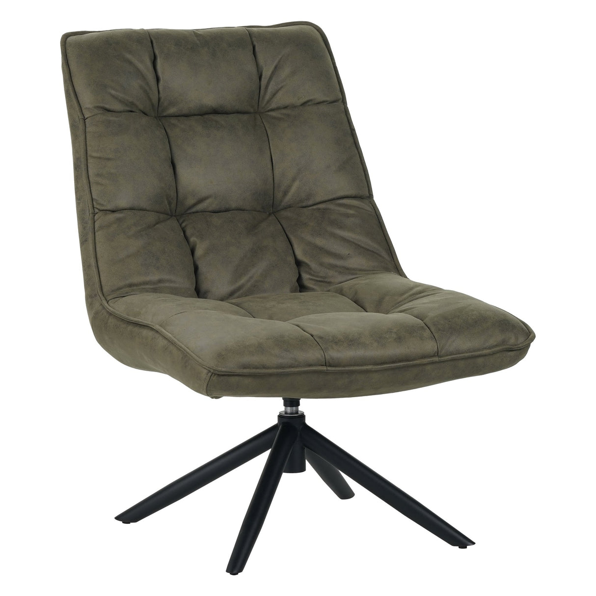 Swivel Chair Yuki Green Eco-leather 360° Rotatable 