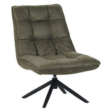 Swivel Chair Yuki Green Eco-leather 360° Rotatable 