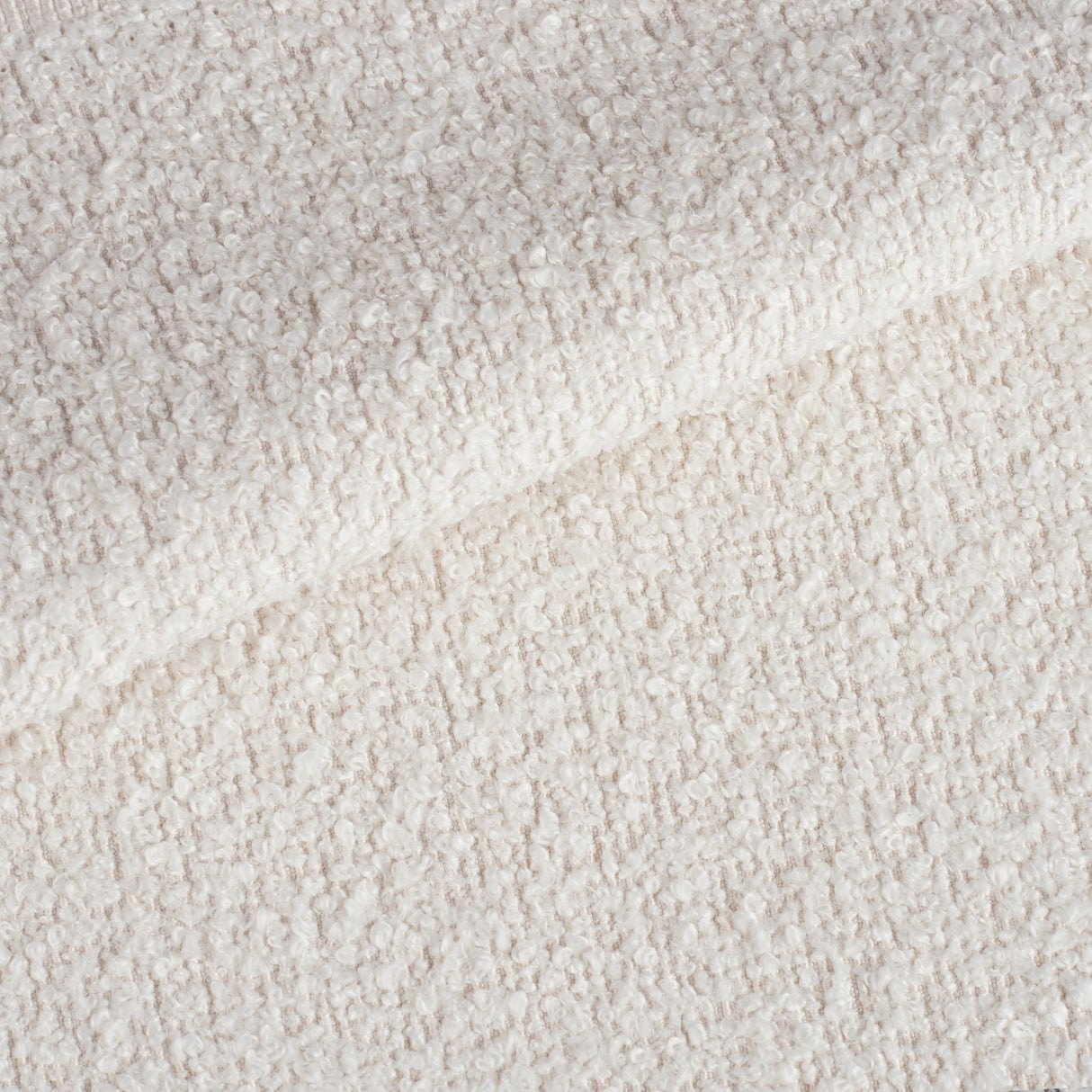 Set of 4 Scandinavian Dining Chairs Cream Boucle Fabric Swift - Without Armrests 