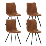 Jimmy Dining Chair PU Leather Cognac