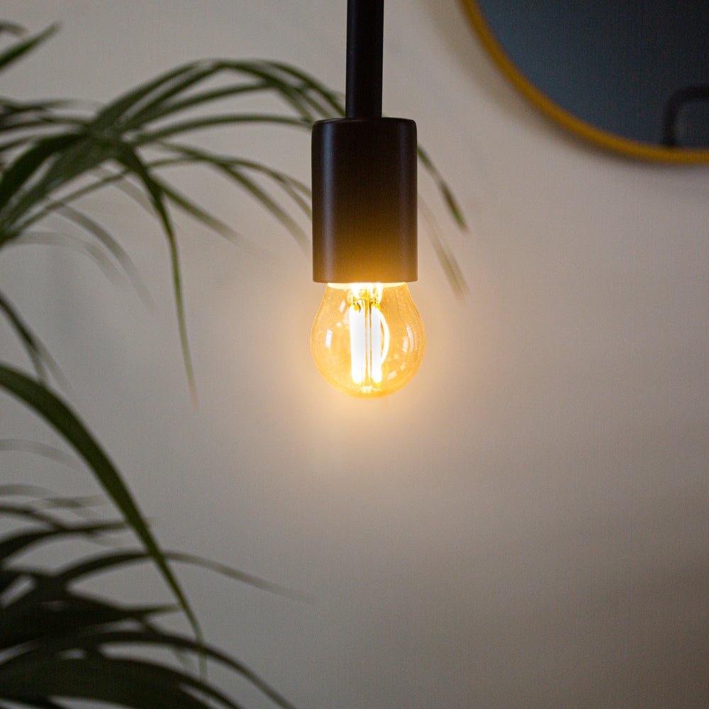 Light source LED filament Bol Ø4.5 amber-colored