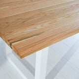 Dining Table Milas Oak U-leg White