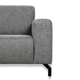 Verona Industrial Corner Sofa Fabric Gray Right