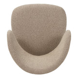 Japandi Dining Chair Yuka Sand - Walnut Look Frame 