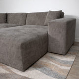 Corner sofa Wayne Chenille Taupe 260cm - Left & Right Mountable