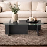 Salontafels - Salontafel Glas Antraciet Opal 105x65 cm - Dimehouse
