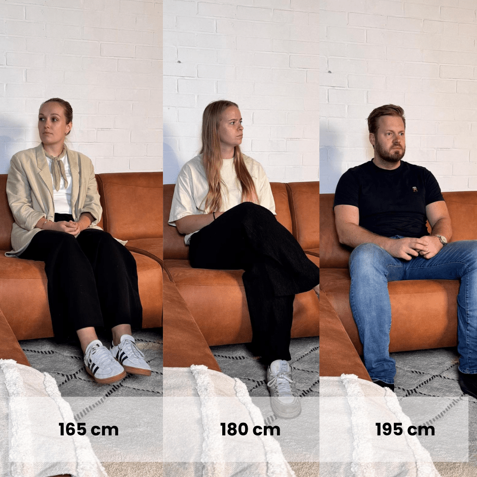 Corner sofa anthracite robust eco-leather Barin - left 