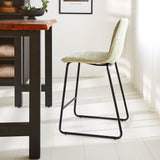 Barkruk Mark Chenille Dimehouse Groen LxBxH 68x62x54 Polyester Sfeerfoto zijaanzicht