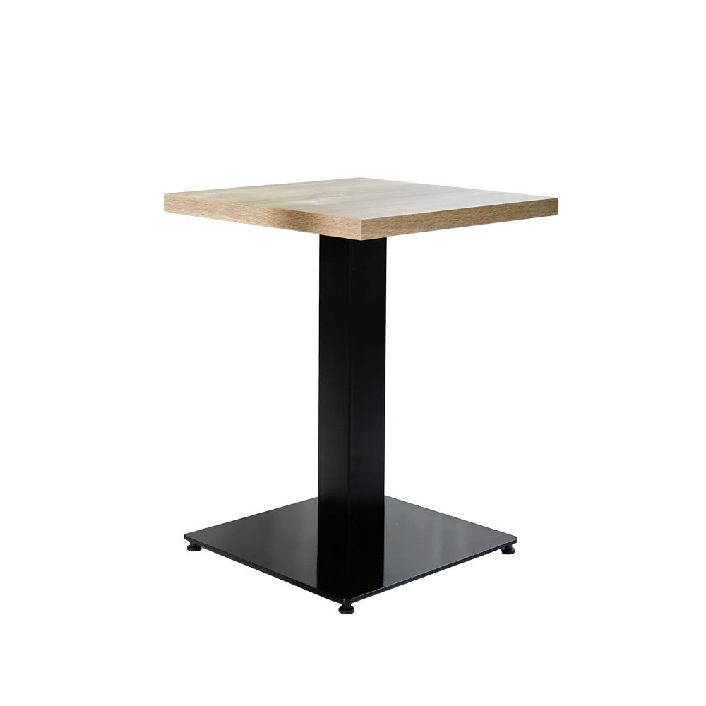 Robin Robson Oak table top Dimehouse Brown LxWxH 66x66x7 Melamine White photo diagonal front view