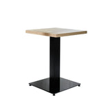 Robin Robson Oak table top Dimehouse Brown LxWxH 66x66x7 Melamine White photo diagonal front view