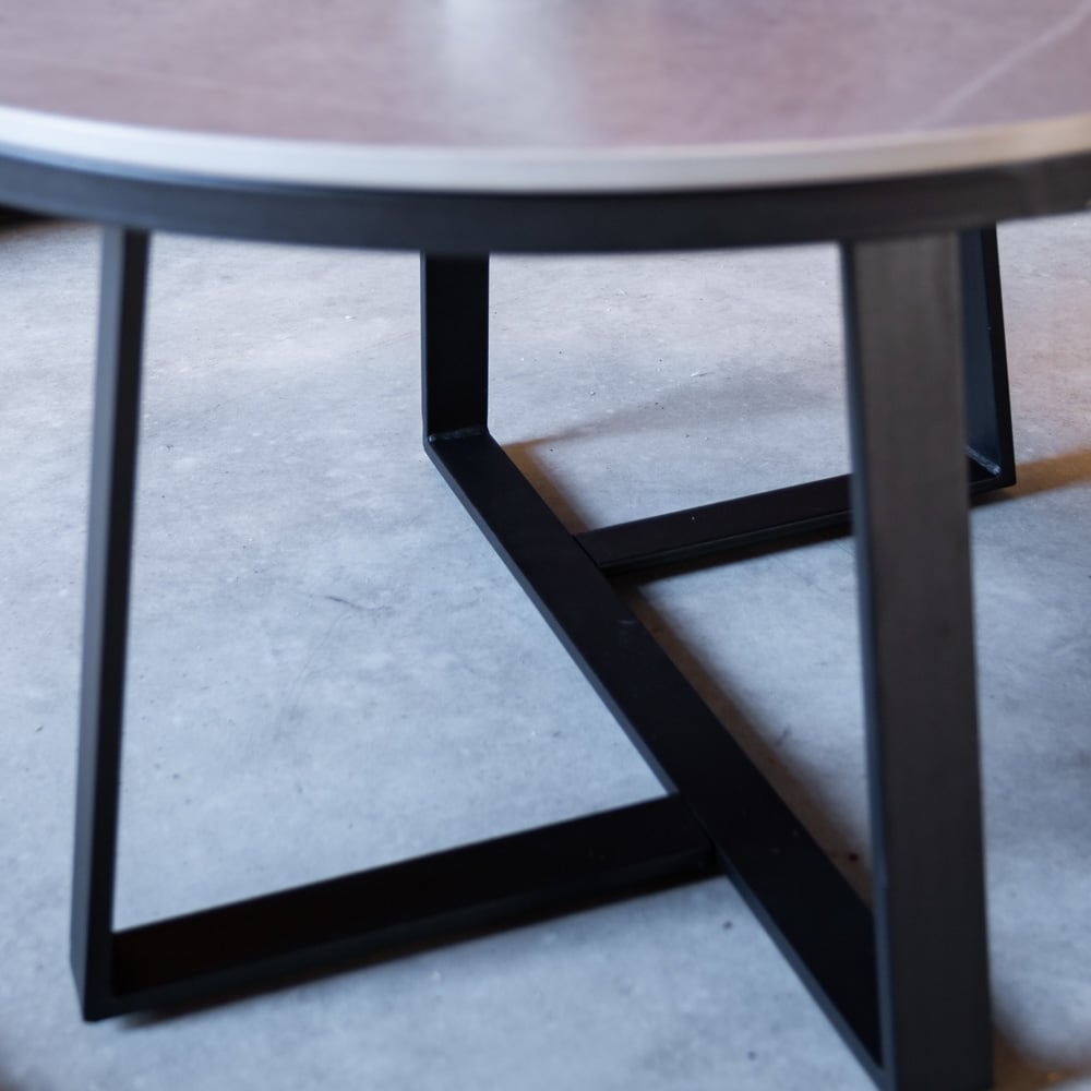 Coffee table Tanner Gray Dimehouse Gray LxWxH 80x80x18 Sintered stone Atmosphere photo different