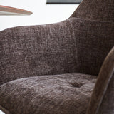 Dining room chair Camiel Dimehouse Brown LxWxH 62x61x54 Fabric Atmospheric photo detail