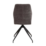 Dining room chair Charly chenille Dimehouse Taupe LxWxH 67x60x51 Fabric White photo rear view