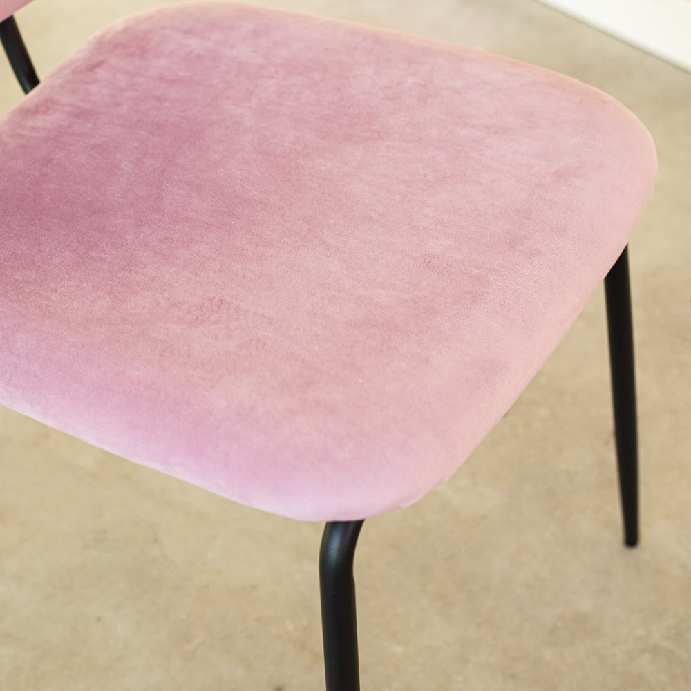 Dining room chair Jerry Dimehouse Pink LxWxH 65x53x52 Fabric Atmospheric photo detail