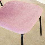 Dining room chair Jerry Dimehouse Pink LxWxH 65x53x52 Fabric Atmospheric photo detail