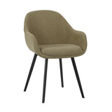 Dining room chair Remy Dimehouse Olive green LxWxH 64x59x58 White photo diagonal front view
