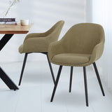 Dining room chair Remy Dimehouse Olive green LxWxH 64x59x58 Atmospheric photo diagonal front view