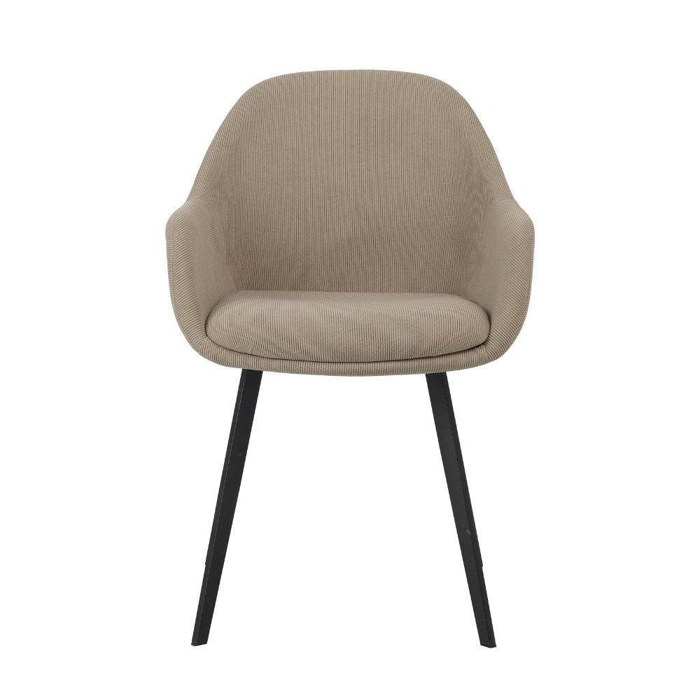 Dining room chair Remy Dimehouse Taupe LxWxH 64x59x58 White photo front view